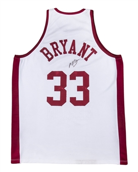 Kobe Bryant Signed Lower Merion #33 High School White Jersey (PSA/DNA)
